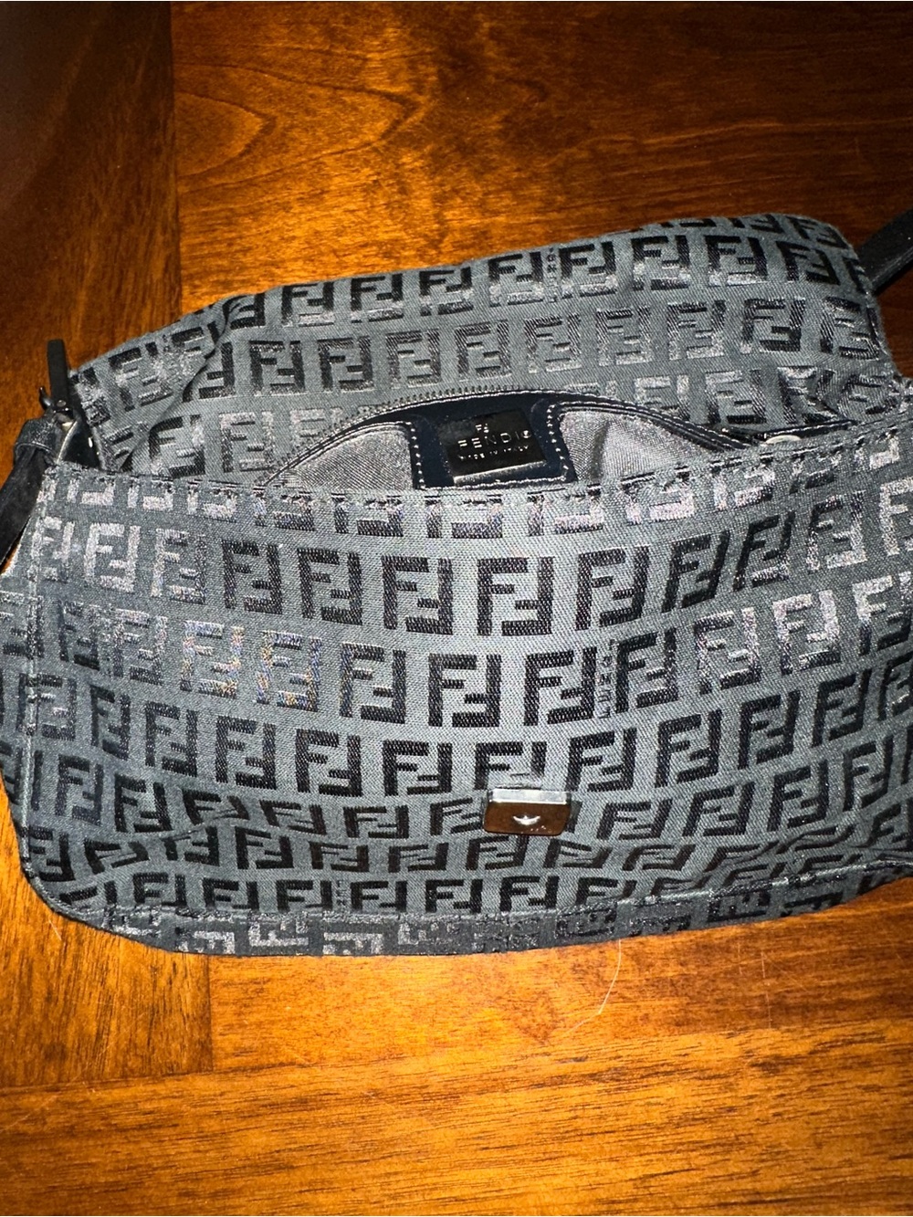 Fendi Vintage Black Baguette Shoulder Bag - Picture 6 of 7